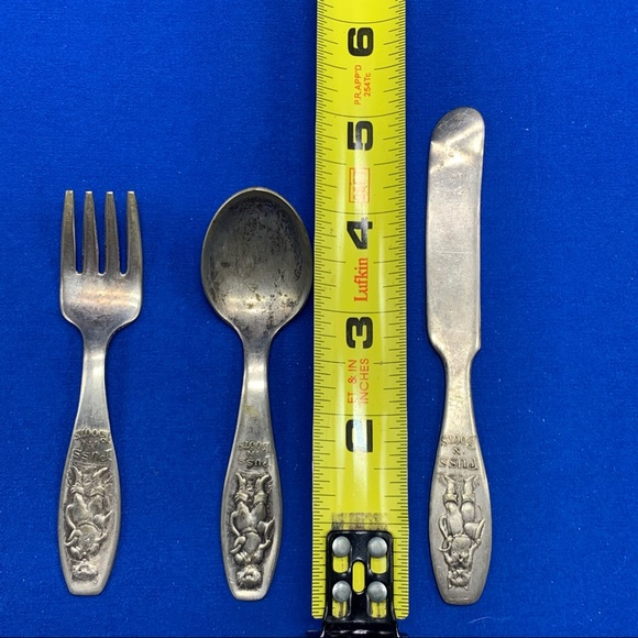 Vintage Kitchen Vintage Puss In Boots Regal Silver Co Childs Set